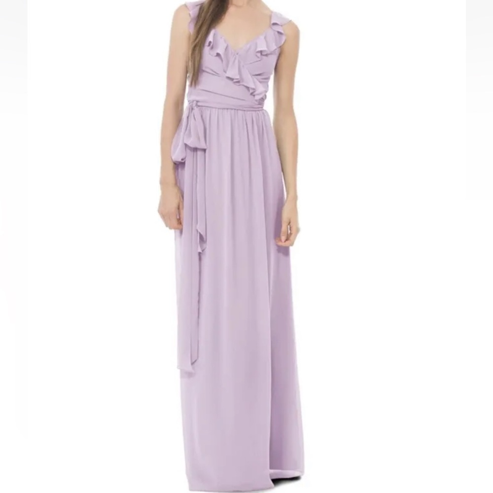 Lilac Flutter Sleeve Wrap Dress from Ceremony by Joanna August
